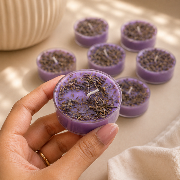 Lavender Lust Jumbo Tealight Candle - 1 pc