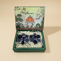 ROYAL URLI GIFT BOX - SET OF 2 BLUE CANDLE