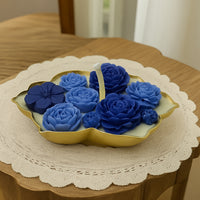 ROYAL URLI GIFT BOX - SET OF 2 BLUE CANDLE