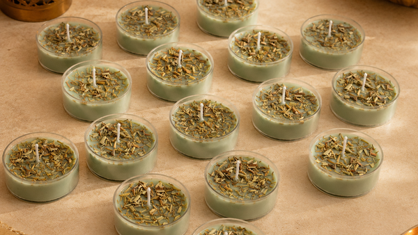Lemon Grass Jumbo Tealight Candle Set of 8
