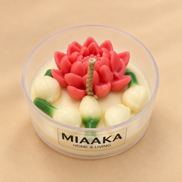 Mogra Lotus Jumbo Tealight Candle - 1 pc