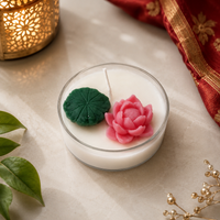 Lotus Jumbo Tealight Candle - Set of 4