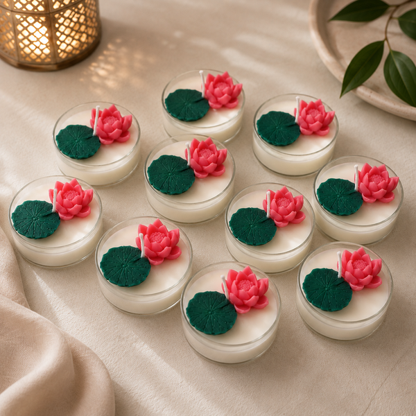 Lotus Jumbo Tealight Candle - 1 pc