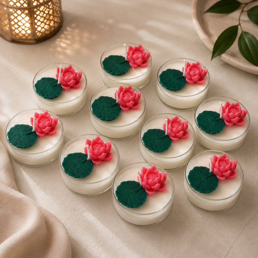 Lotus Jumbo Tealight Candle - 1 pc