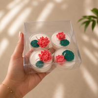 Lotus Jumbo Tealight Candle - Set of 4