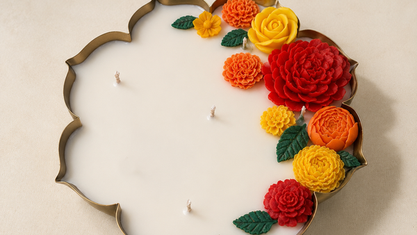 FLORAL FIESTA MAJESTIC URLI CANDLE