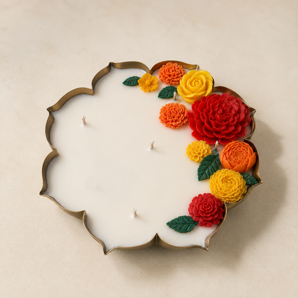 FLORAL FIESTA MAJESTIC URLI CANDLE