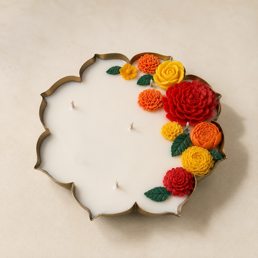 FLORAL FIESTA MAJESTIC URLI CANDLE