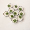 Green Flower Tealight Candle