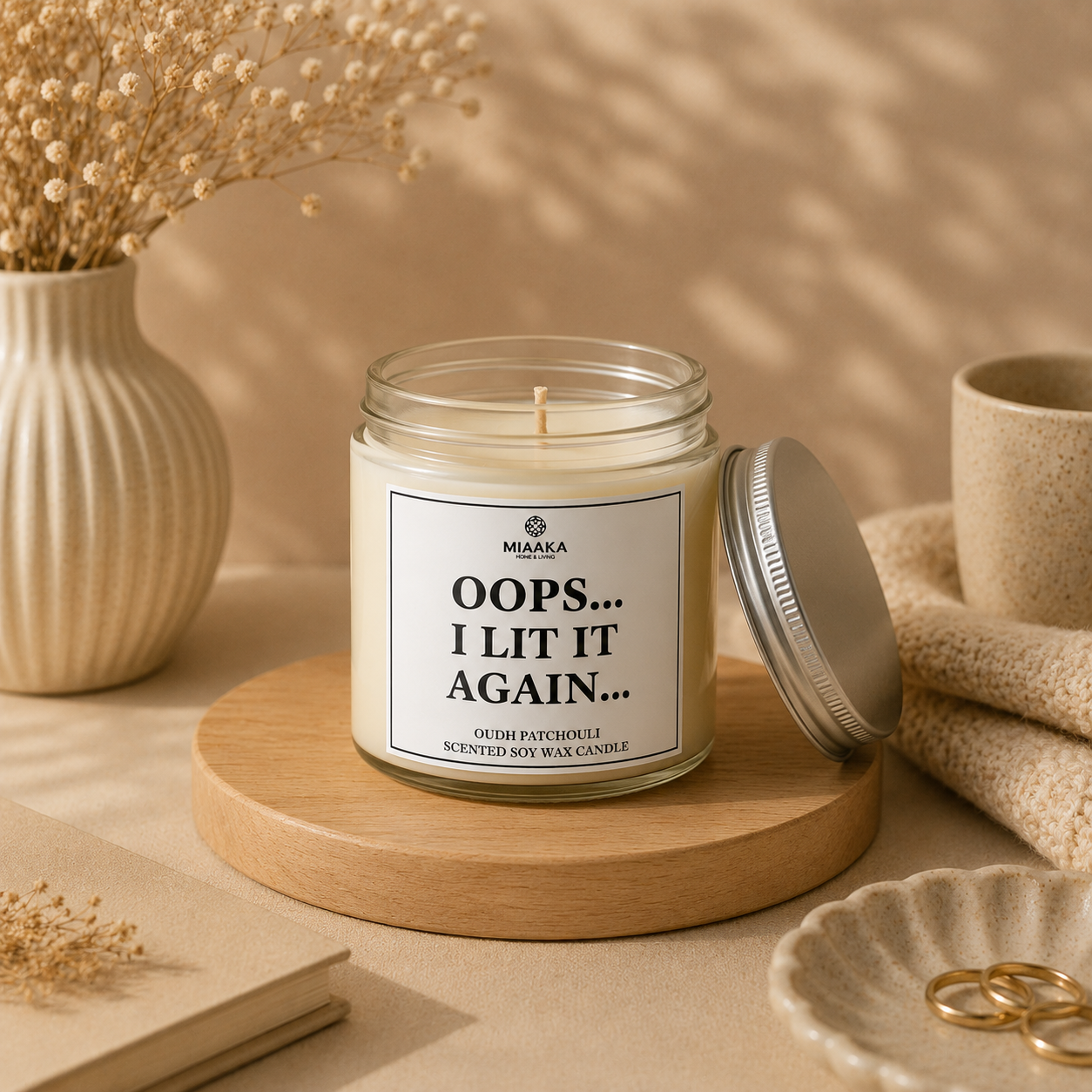Oops... I Lit It Again Candle