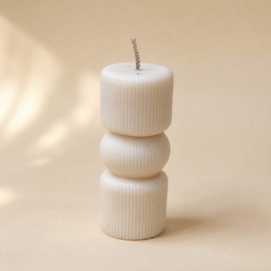 PASTEL TOTEM PILLAR CANDLE