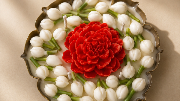 SCARLET PEONY MOGRA CANDLE