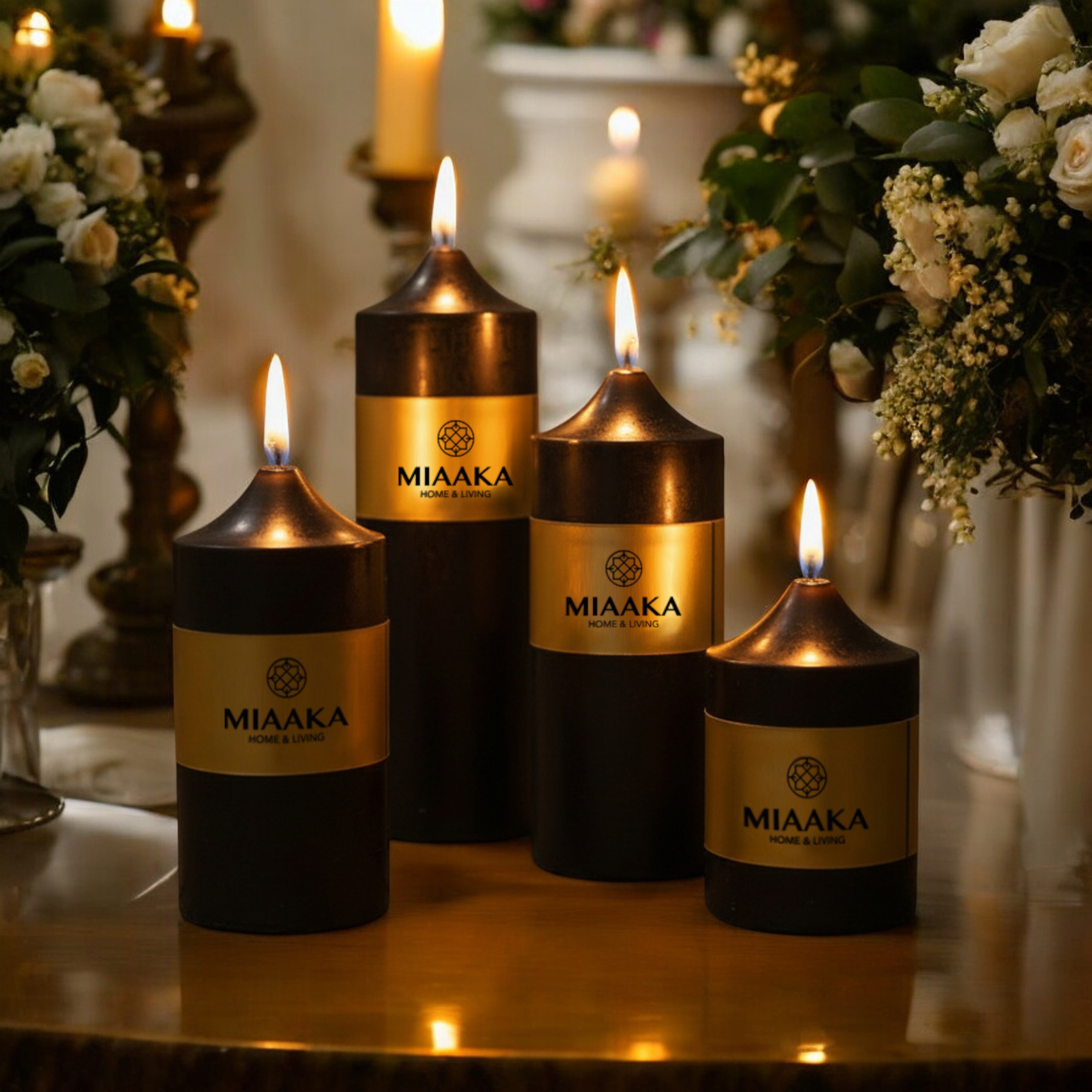 CLASSIC PILLAR CANDLE - BLACK