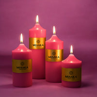 CLASSIC PILLAR CANDLE - PINK