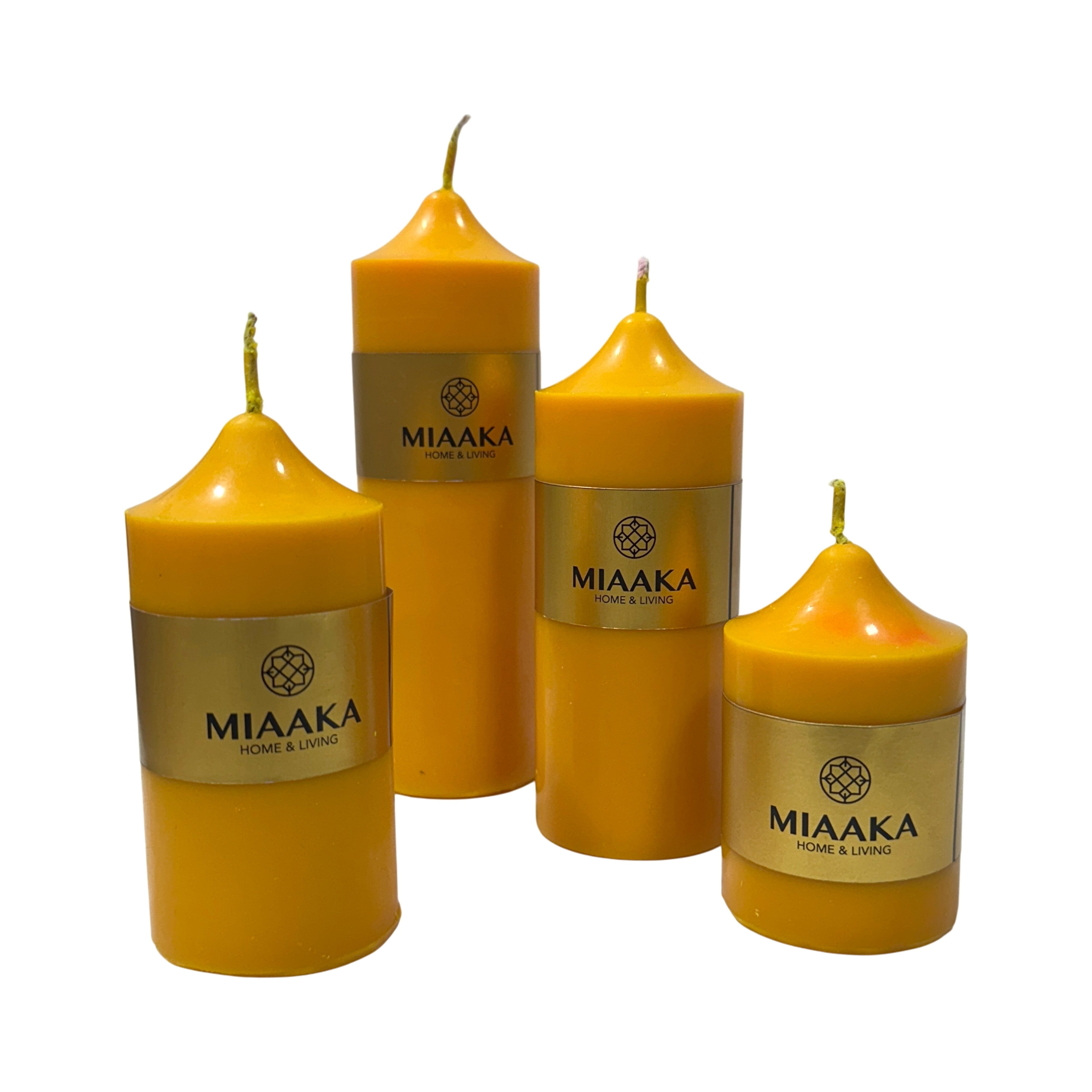 CLASSIC PILLAR CANDLE - YELLOW