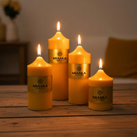 CLASSIC PILLAR CANDLE - YELLOW
