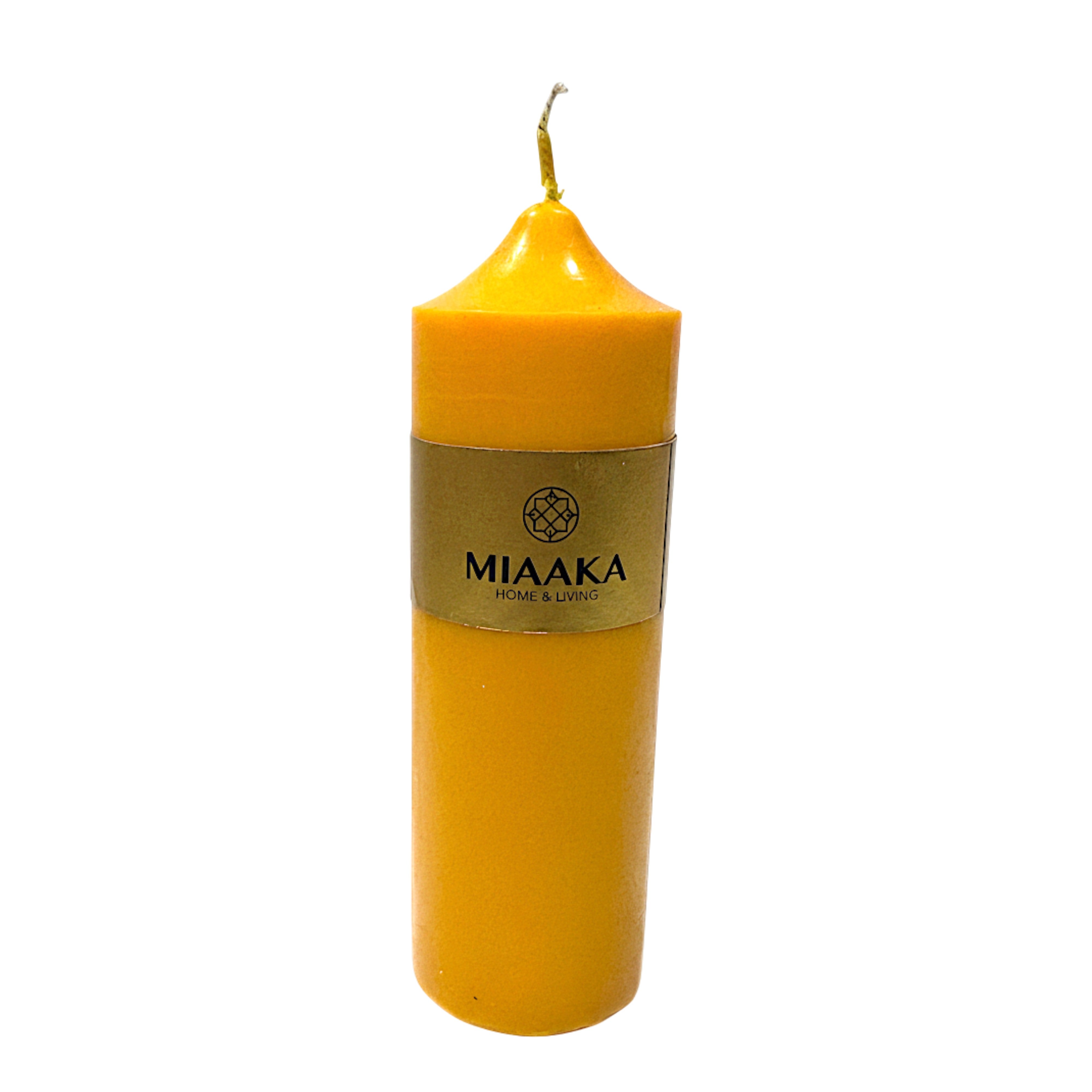 CLASSIC PILLAR CANDLE - YELLOW