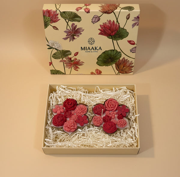 ROYAL URLI GIFT BOX - SET OF 2 RED CANDLE