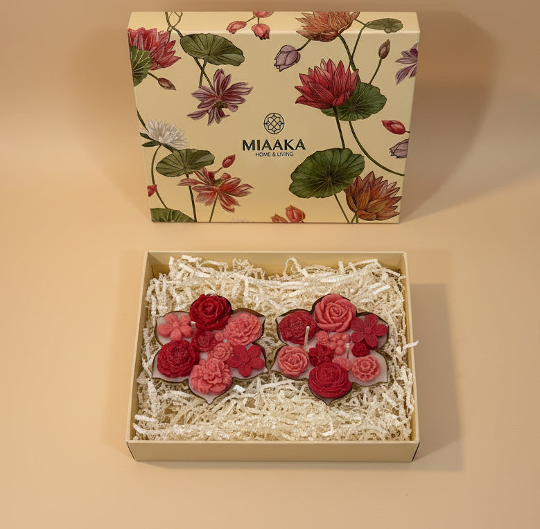 ROYAL URLI GIFT BOX - SET OF 2 RED CANDLE