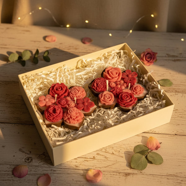 ROYAL URLI GIFT BOX - SET OF 2 RED CANDLE