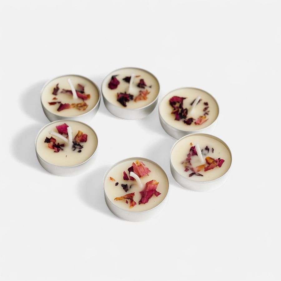 Velvet Rose Tealight Candle Set of 10
