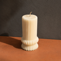 SCULPTED GRACE PILLAR CANDLE
