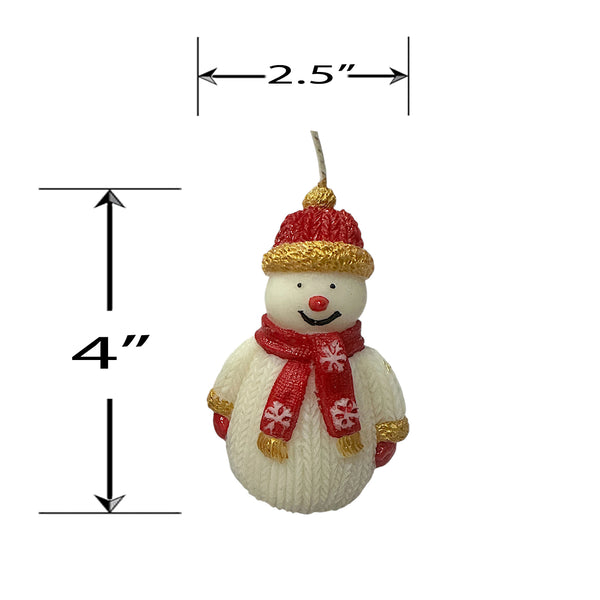 SANTA CLAUS AND SNOWMAN CANDLE - FESTIVE FRIENDS SET
