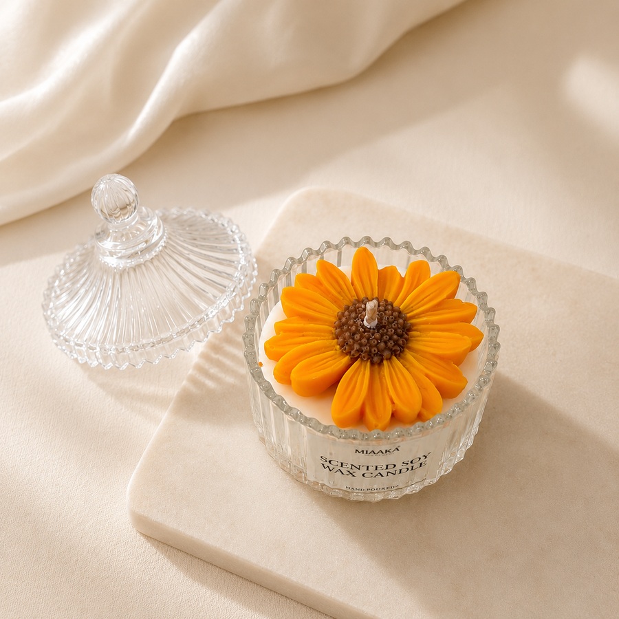 SUNFLOWER/ DAISY JAR CANDLE