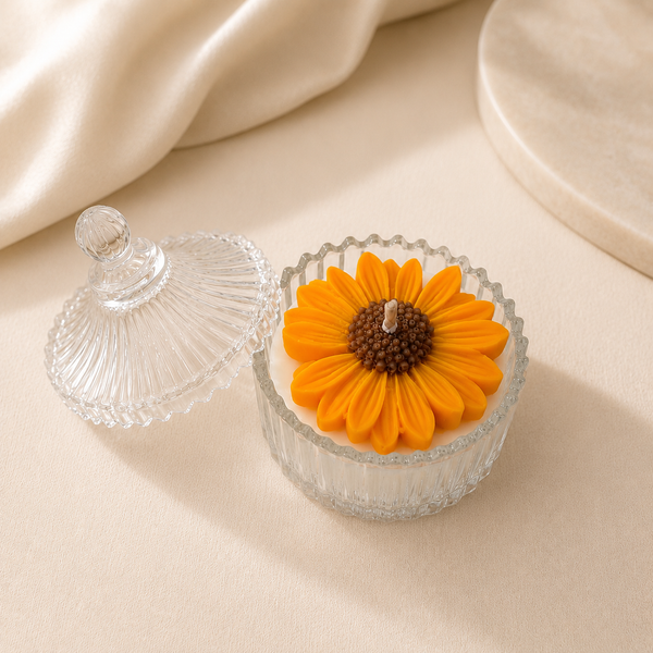 SUNFLOWER/ DAISY JAR CANDLE