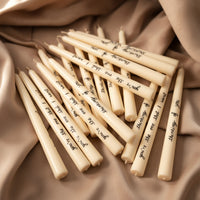 LOVE NOTES TAPER CANDLE