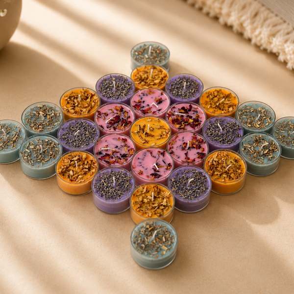 Mix Jumbo Tealight Candle Set of 32
