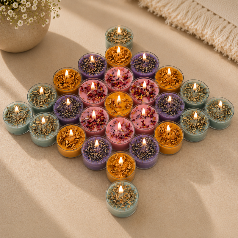 Mix Jumbo Tealight Candle Set of 32
