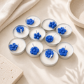 Blue Flower Tealight Candle