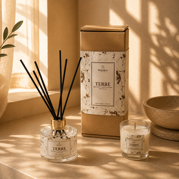 TERRE REED DIFFUSER + CANDLE SET