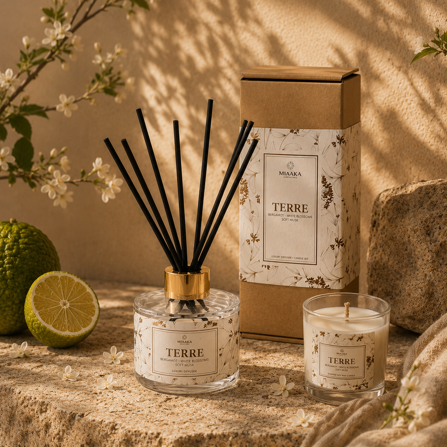 TERRE REED DIFFUSER + CANDLE SET