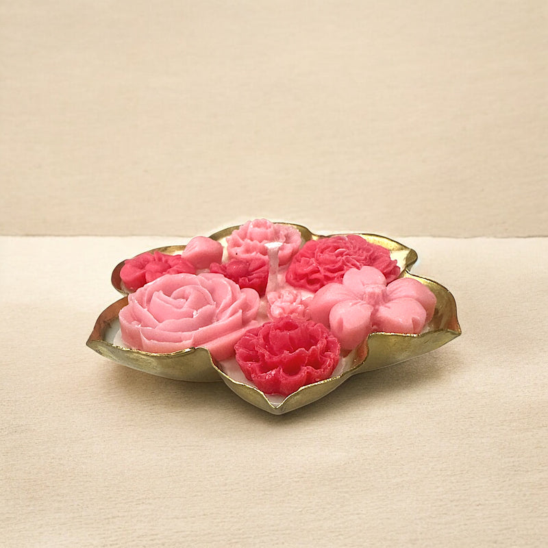 ROYAL URLI GIFT BOX - SET OF 4 RED CANDLE