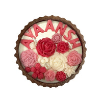 CUSTOMISED NAME VINTAGE ROOTS CANDLE - PINK COLOUR