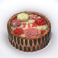 CUSTOMISED NAME VINTAGE ROOTS CANDLE - PINK COLOUR