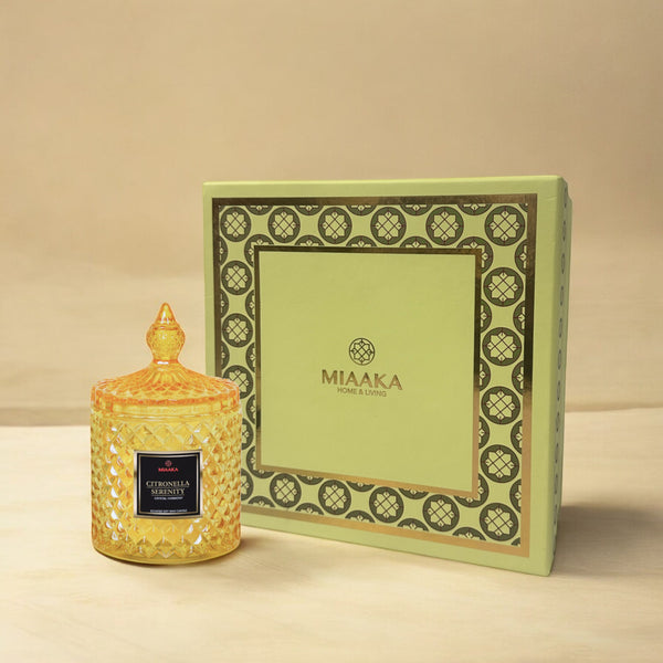 CUSTOMISED CRYSTAL HARMONY CANDLE - LUMINOUS BERGAMOT