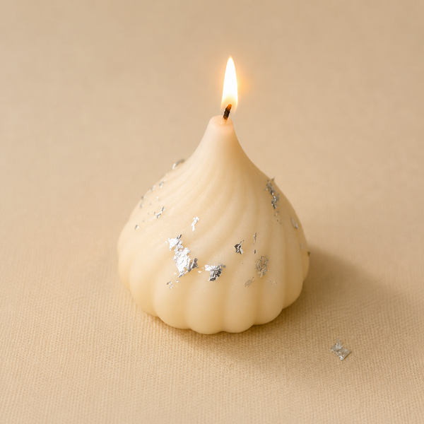 White Modak Candle - 1 piece