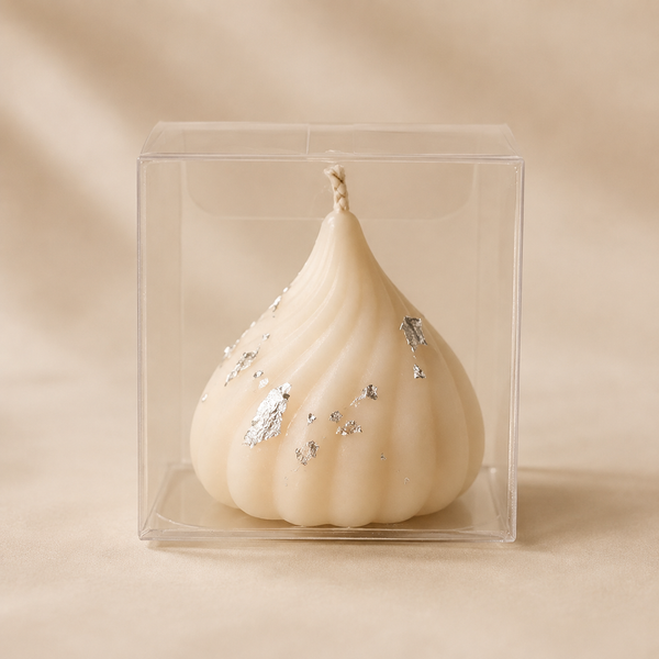 White Modak Candle - 1 piece