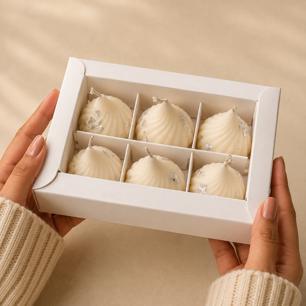 White Modak Candle ( Pack of 6 )