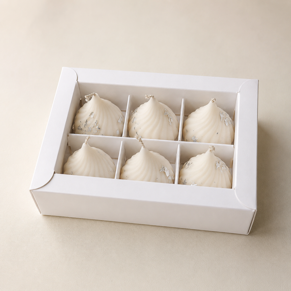 White Modak Candle ( Pack of 6 )