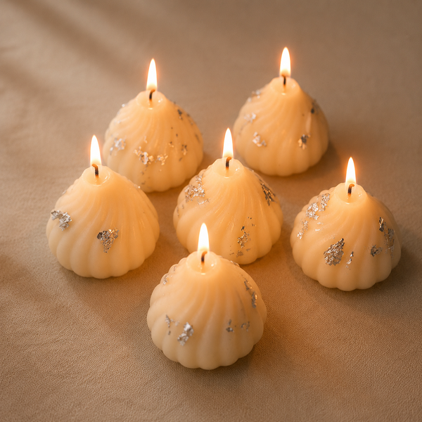 White Modak Candle ( Pack of 6 )